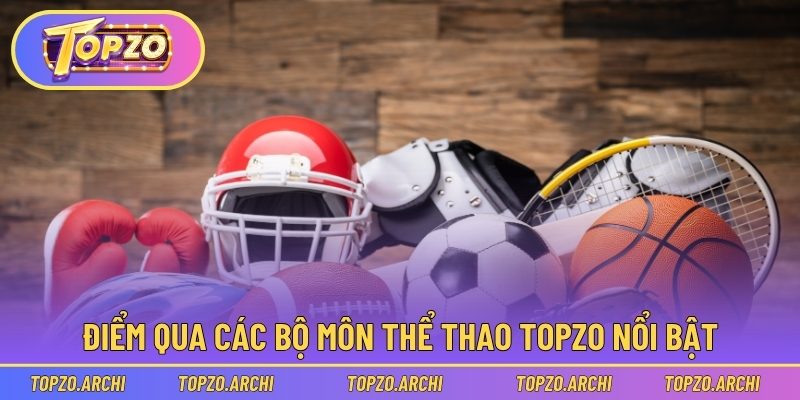 Điểm qua các bộ môn thể thao Topzo nổi bật